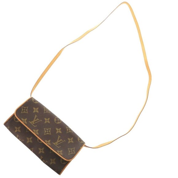 LOUIS VUITTON Authentic Brown Monogram Pochette Shoulder Bag - Picture 6 of 8